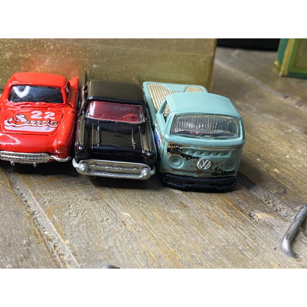 3 Vintage Hot Wheels and Road Champs VW Volkswagen Corvette